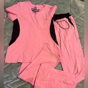 Pink Benefit Medical Helix Scrubs